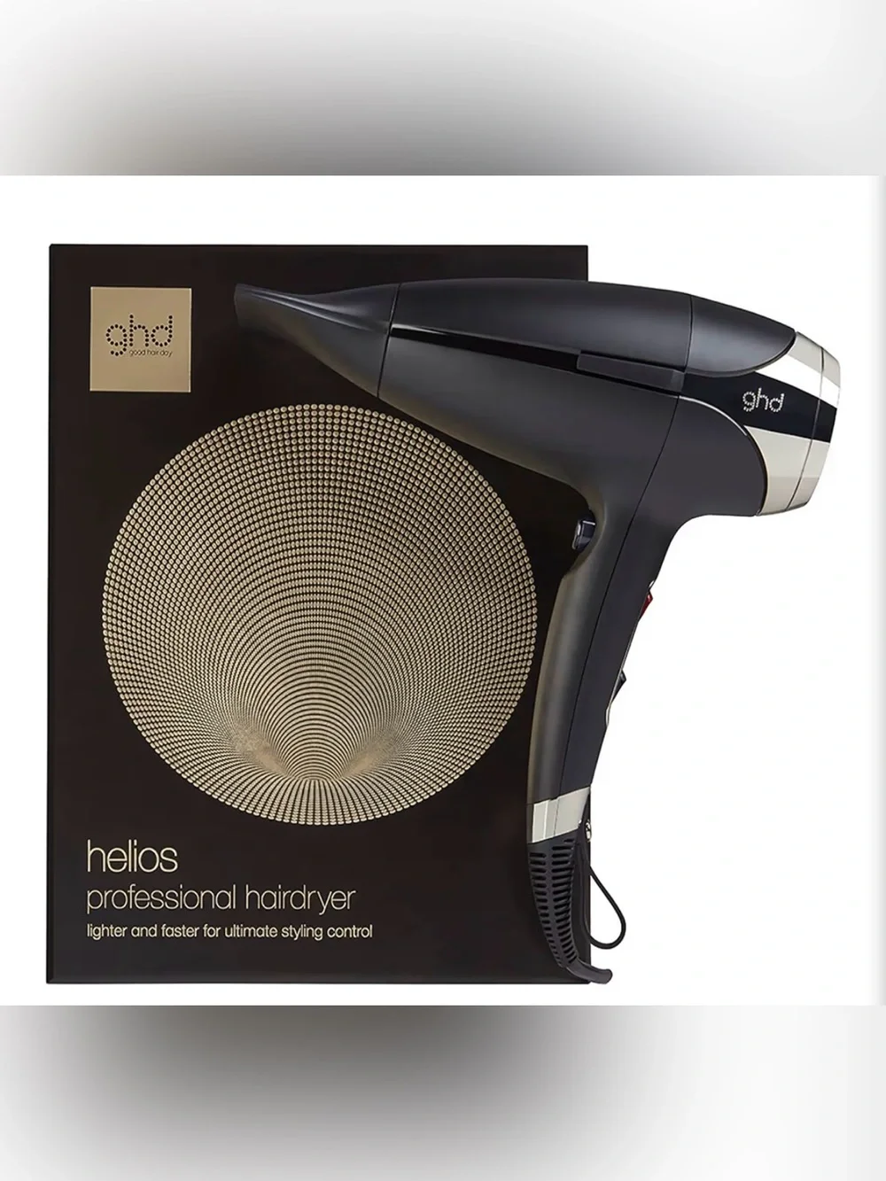 $330. Ghd The Professional Hair Dryer in Matte Black and Gunmetal New Open Box!